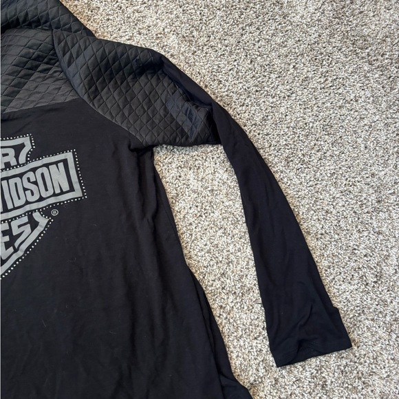 Harley-Davidson Black Quilted Logo Shirt - Picture 4 of 10